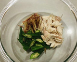 みょうがと蒸し鶏の和え物☆作り方2写真