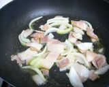 なすとチーズのパスタ withベーコン作り方2写真