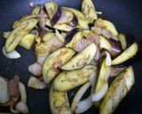 なすとチーズのパスタ withベーコン作り方3写真