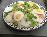 鮭と卵と枝豆のカレー作り方12写真