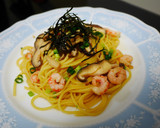 甘えびときのこの和風パスタ作り方7写真
