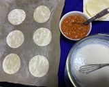 ギョーザの皮でミルフィーユオーブン焼き作り方2写真