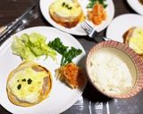 ギョーザの皮でミルフィーユオーブン焼き作り方8写真