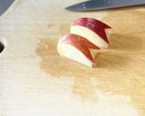超ミニミニりんごのうさぎ（おまけの扇）作り方5写真