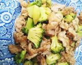 ブロッコリーと豚こま肉の生姜だれ炒め作り方4写真