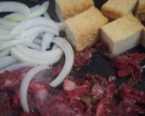 牛肉と絹揚げのすき焼き風煮♪少しの牛肉で作り方4写真