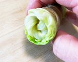 野菜シート&ウィンナーでロール春キャベツ作り方4写真
