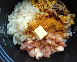炊飯器でマッシュルーム缶のカレーピラフ！作り方2写真
