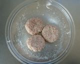 レンジで簡単☆お弁当に・和風ハンバーグ。作り方3写真
