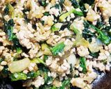 豚ミンチとほうれん草の中華風オムレツ作り方4写真