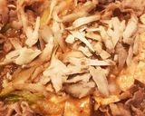 大満足！焼き肉のタレで肉豆腐作り方4写真