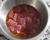 レバーとお豆、じゃが芋のケチャップ風味作り方1写真
