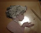 キャラ弁『ハウルの動く城 kiss』作り方3写真