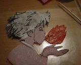 キャラ弁『ハウルの動く城 kiss』作り方4写真