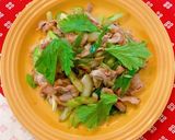 セロリと牛肉のかき油炒め作り方12写真