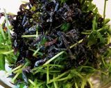 豆苗と塩昆布☆苦手克服！作り方2写真