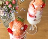 ピンクの苺パフェ/さがほのかと淡雪作り方10写真