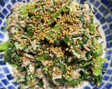食べやすい！春菊と鯖缶のマヨ和え作り方4写真