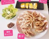 餃子&キュウリアボカドサラダ、卵焼き♡作り方8写真