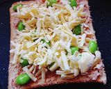 冷凍できるよ★ツナと枝豆のチーズトースト作り方6写真