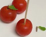 プチトマトをりんご風に簡単おしゃれな前菜作り方28写真