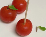 プチトマトをりんご風に簡単おしゃれな前菜作り方28写真