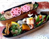 如月25 豚バラ肉巻き 花レンコンご飯作り方4写真