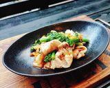 豚肉と菜の花のキムチ炒め作り方5写真