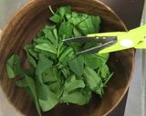 サラダほうれん草と豆腐と塩昆布のサラダ作り方1写真