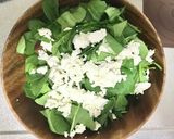 サラダほうれん草と豆腐と塩昆布のサラダ作り方3写真