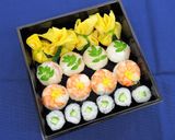 西京白みそ寿司酢で三色手毬寿司作り方11写真
