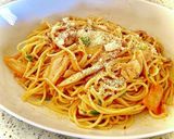 キムチーズ！！スパゲティ　タロの弁当昼飯作り方4写真