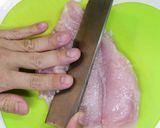 フライドチキンの鶏むね肉の切り方はこれ！作り方6写真
