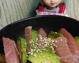 リカちゃん♡マグロ(魚)のユッケ風♪作り方6写真