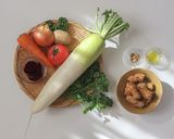 美味☆ご馳走ビーガン!ソイカラサラダ作り方1写真