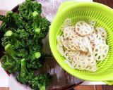 蓮根とブロッコリーの梅マヨサラダ作り方1写真