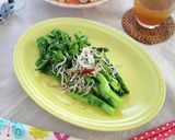 菜の花としらすのペペロンチーノ作り方4写真