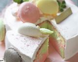 ルジェ・ピーチの雛祭りマカロンケーキ作り方26写真