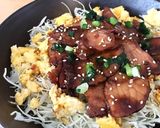 チャーシューと炒り玉子丼作り方13写真