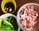 簡単☆牛肉とアスパラガスのオイスター炒め作り方1写真