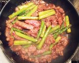 簡単☆牛肉とアスパラガスのオイスター炒め作り方4写真