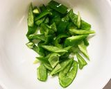 胸肉ブロッコリーごまドレ炒め味青椒肉絲風作り方1写真