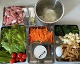低フォド 夕飯の献立《豚ロースおろし》作り方1写真