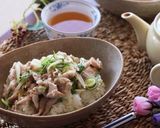 ネギ塩だれのスタミナ豚丼作り方8写真