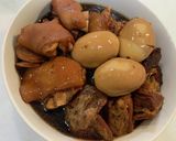 圧力鍋にお任せ　豚足と豚の角煮　黒酢入り作り方7写真