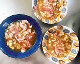 レンジ豚こまワサビソース麻婆豆腐&茄子作り方10写真
