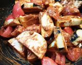 ルビートマト活用④　ナスと八丁味噌焼き丼作り方5写真