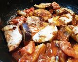 ルビートマト活用④　ナスと八丁味噌焼き丼作り方9写真