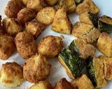 ノンフライヤーでヘルシー野菜唐揚げ作り方5写真