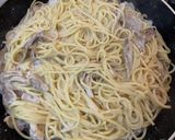 牛乳で濃厚☆舞茸と生ハムのクリームパスタ作り方5写真